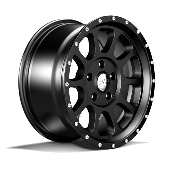 1 Reifen und Alufelge schwarz 8,5x17 ET +12 Jeep Wrangler JK 07-17 BFG 37x12,50R17