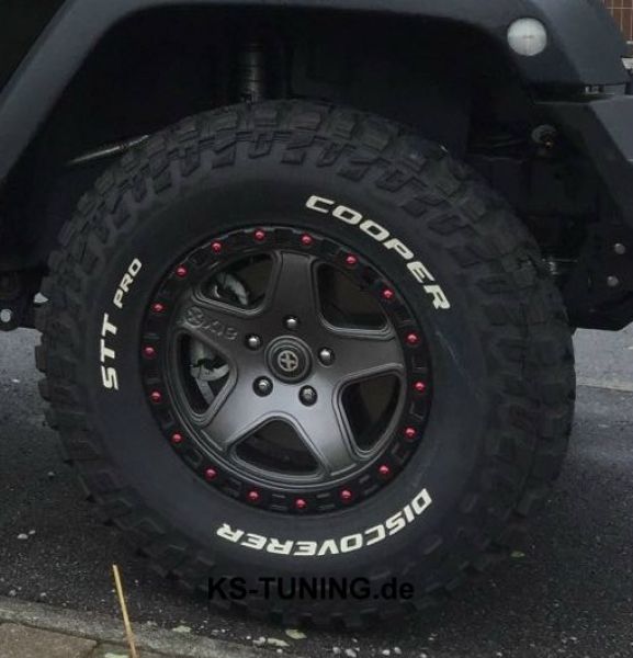 Alu Felge AX schwarz ATX Series Wheel 8,5 x 17 ET +10 Jeep Wrangler JK ab BJ 07 AX19478550610