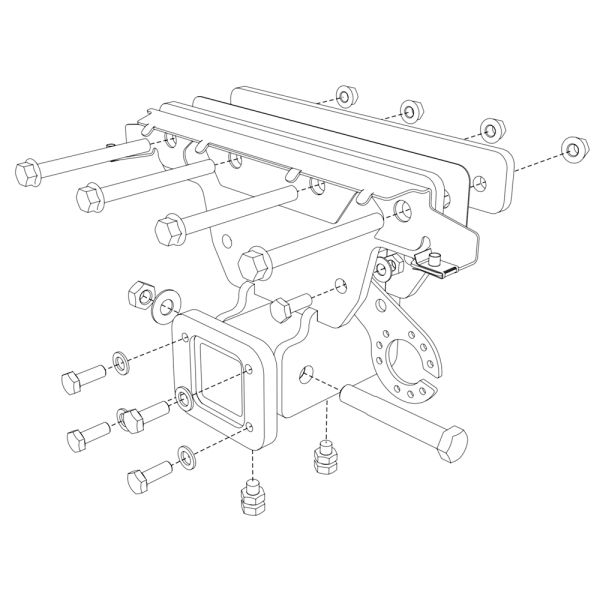 Anhängerkupplung Jeep Wrangler JK 07- standard ohne Kugelkopf Trailer hitch