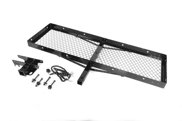 Anhängezugvorrichtung mit Cargo Rack Jeep Wrangler JK 07-17 Rugged Ridge 11580.20 Receiver Hitch w/ Cargo Rack