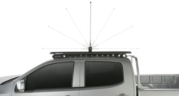Antennenhalter 180° klappbar für Antennen und kleine LED Spotlights RHINO RACK 50-1643196