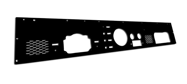 Armaturenbrett schwarz mit Aussparungen Jeep CJ 76-86 Rugged Ridge 13320.12  Dash Panel, Pre-Cut Holes, Black, 76-86 CJ Models