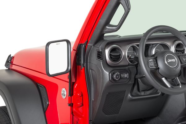 Außenspiegel Set schwarz quadratisch Jeep CJ 76-86 Wrangler YJ TJ JK JL u. Gladiator JT /  Adventure® Mirrors with Square Head 1