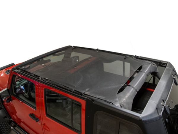 Bikini Top Eclipse Sun Shade, Black Jeep Wrangler JK 07-18 4 Türer Bestop