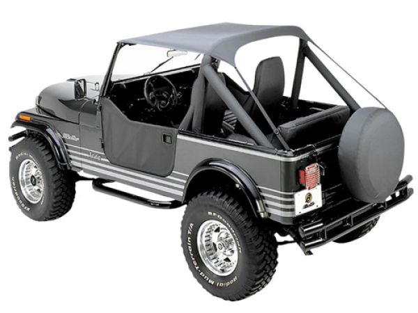 Bikinitop Traditional Charcoal Jeep CJ7 76-86 2-Türer