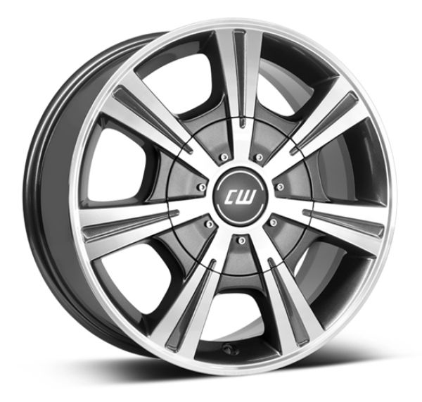 CW-Alufelge CH, 7,5x17, ET+55 5x120, VW Amarok, anthrazit poliert