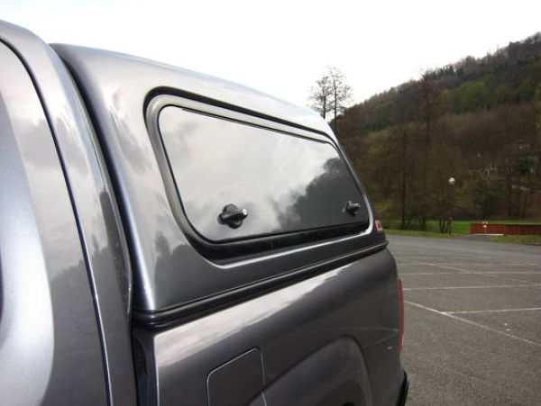 Commercial Hardtop für VW Amarok Doka flach seitl. Aluklappen