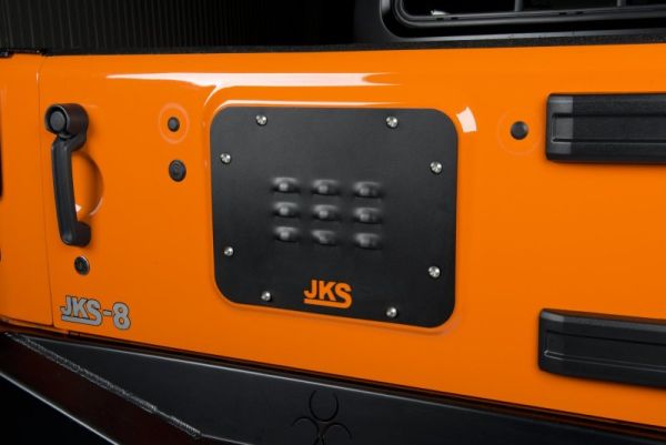 Heckklappenabdeckung Reserverad Cover mit Lüftungsschlitzen Tailgate Vent JKS Jeep Wrangler JK ab BJ 07