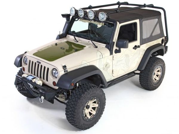 Dachträger Kit Sherpa Roof Rack Jeep Wrangler JK 07- 2-Türer Rugged Ridge 11703.21