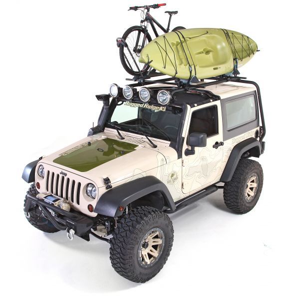 Dachträger Sherpa Jeep Wrangler JK 07- 2-Türer 136 kg. Rugged Ridge 11703.01 Roof Rack