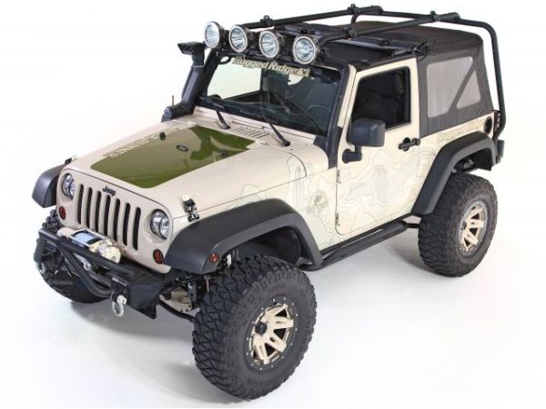 Dachträger Sherpa Jeep Wrangler JK 07- 2-Türer 136 kg. Rugged Ridge 11703.01 Roof Rack