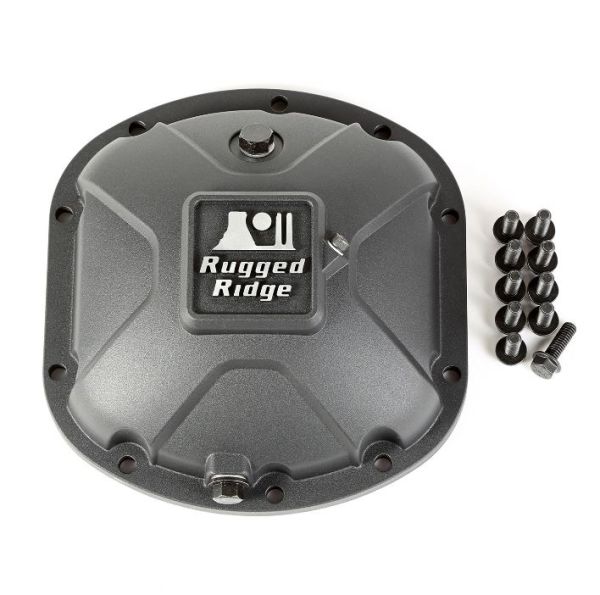 Differential Deckel Alu schwarz verstärkt DANA 30 Rugged Ridge 16595.13 Boulder Aluminum Differential Cover, Dana 30, Blk