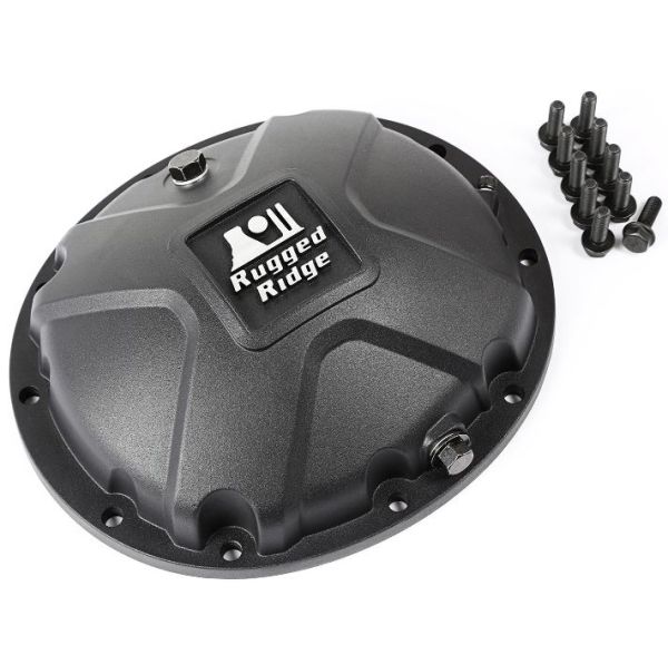 Differential Deckel Alu schwarz verstärkt DANA 35 Jeep 84-06 Rubicon Rugged Ridge 16595.14 Boulder Aluminum Differential Cover;