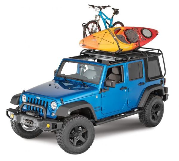 EXO Top Dachträger mit Verdeck Jeep Wrangler JK ab BJ 07-  4-Door Rugged Ridge