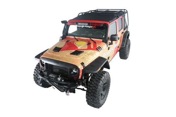 EXO Top Dachträger mit Verdeck Jeep Wrangler JK ab BJ 07-  4-Door Rugged Ridge