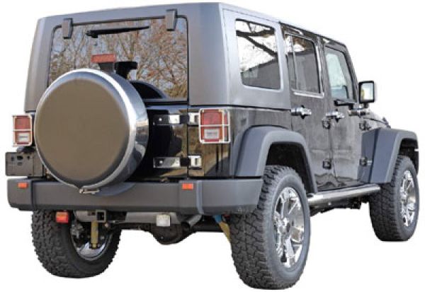 Edelstahl-Reifencover Jeep® Wrangler JK 255/75R17, 255/70R18
