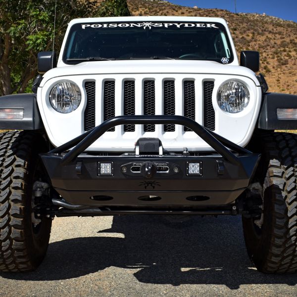 Frontstoßstange Bruiser schwarz Jeep Wrangler JL 18- Poison Spyder 19-57-010DBTP1 Bruiser Front Bumper for 18- Jeep Wrangler JL