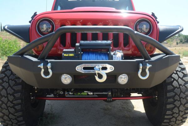 Frontstoßstange Hammer mittlere Breite Jeep Wrangler JK JL 07- DV8 Offroad FBSHTB-14 FS-14 Hammer Mid Width Front Bumper for 07-