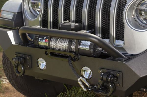 Frontstoßstange Spartan Set Jeep Wrangler JL 18- Rugged Ridge 11548.41 Spartan Front Bumper, HCE, W/Overrider; 18-19 JL