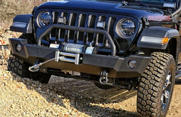 Frontstoßstange mit Bügel Stahl schwarz für Jeep Gladiator JT 2019- ohne TÜV