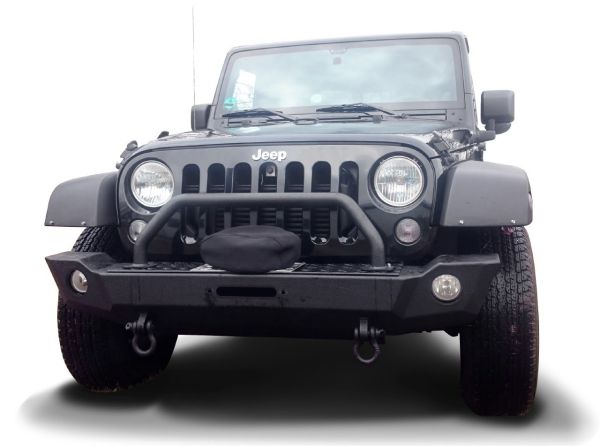 Frontstoßstange mit Bügel schwarz Stahl Jeep Wrangler JK 07-18 Artikel 8480
