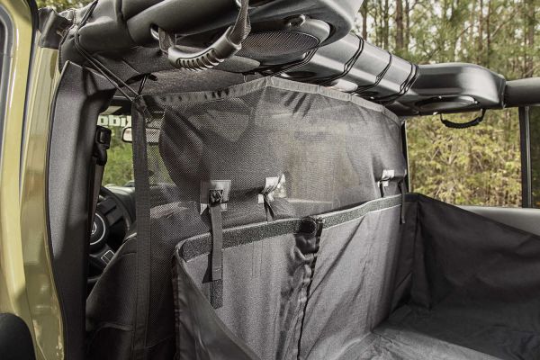 Gepäcknetz Fahrgastraum Jeep Wrangler JK 07-17 Rugged Ridge 13260.05 Front C2 Cargo Curtain