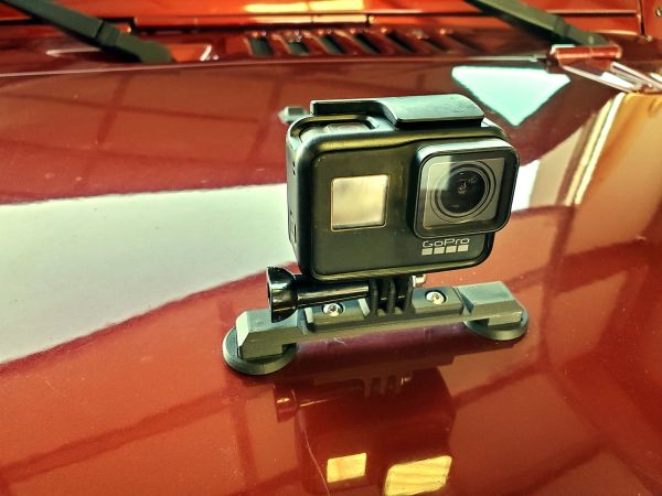 GoPro Kamera Halterung für die Motorhaube Jeep Wrangler JK 07-18 American Adventure Lab JK-1000 Jeep JK Footman Loop with GoPro 