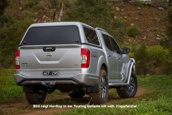 Hardtop Touring für Nissan Navara NP300 Doka flach seitliche Klappfenster 6-CPS62TOURING