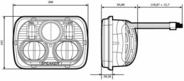 Hauptscheinwerfer LED J.W. Speaker 7