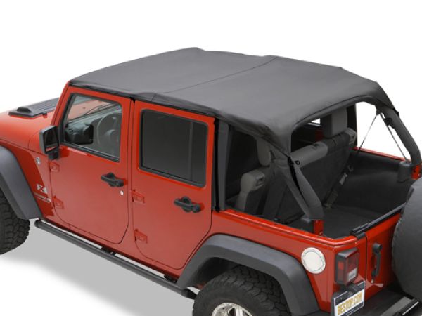 Bikinitop Header Safari Version Black Diamond Jeep JK Wrangler 10-17 4-Türer Bestop 52584-35
