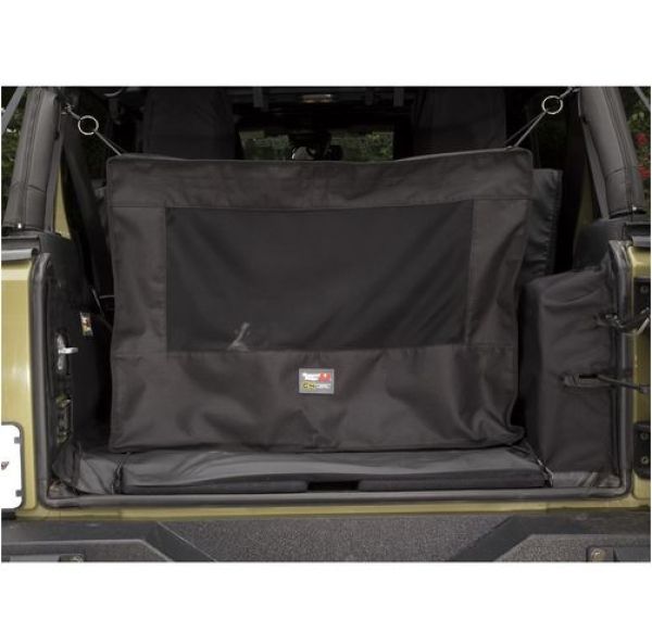 Hundetransportbox faltbar für den Kofferraum schwarz Jeep Wrangler JK JL 07- Rugged Ridge 13260.20 C4 Canine Cube; 07- Jeep Wran