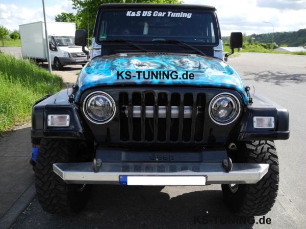 K+S Rockcrawler Stoßstange Jeep® Wrangler TJ / YJ vorne Edelstahl Frontstoßstange Bumper