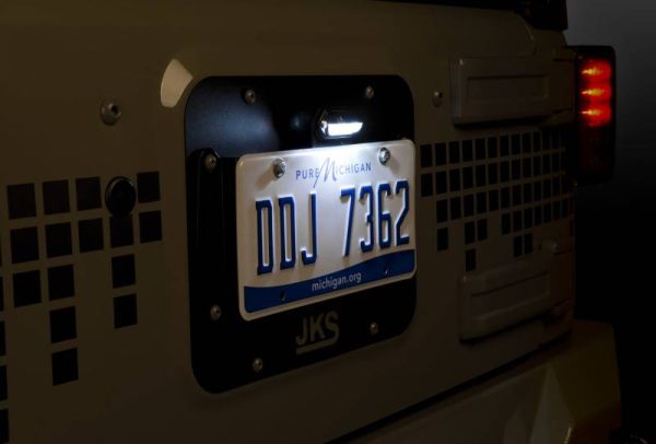 Kennzeichenhalter Heckklappe mit Beleuchtung Jeep Wrangler JK License Plate Relocation Kit w/Light JKS 8210