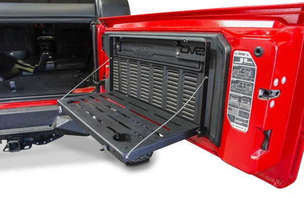 Klapptisch Tisch für Heckklappe schwarz Jeep Wrangler JL 18- DV8 Offroad TTJL-01 Folding Trail Table for 18- Jeep Wrangler JL