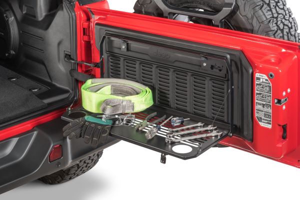 Klapptisch Tisch für Heckklappe schwarz Jeep Wrangler JL 18- Mopar 82215416AB Tailgate Table for 2018 Jeep Wrangler JL