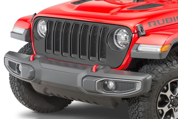 Kühlergrill Frontmaske Schwarz Satin Jeep Wrangler JL 18- Mopar 82215114 Satin Black Grille for 18- Wrangler JL