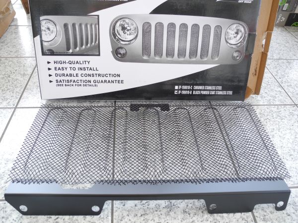 Kühlergrill Kühlerschutz Jeep Wrangler JK Drake schwarz innen JP-190010-BK