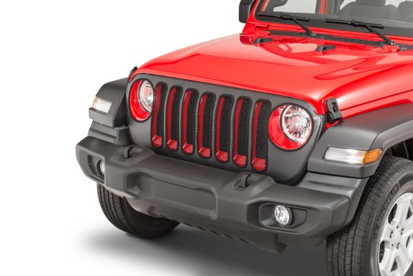 Kühlergrillschutz Kühlergrill Cover schwarz Jeep Wrangler JL 18- Mopar 82215365 Front End Grille Cover for 18- Jeep Wrangler JL