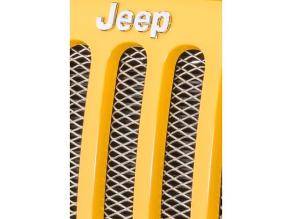 Kühlergrill Kühlerschutz chrom Stahl hinter dem Grill Jeep Wrangler JK 07- Rugged Ridge 11401.21