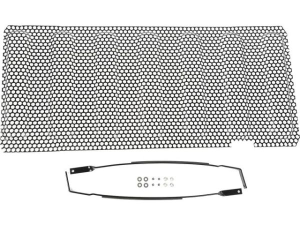 Kühlergrill Kühlerschutzgitter schwarz Stahl glanz 3D hinter dem Grill Jeep Wrangler JK 07- Rugged Ridge 11401.32