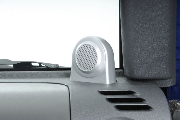 Lautsprecher Gehäuse silber Jeep Wrangler JK 07-10 Rugged Ridge 11151.11 Tweeter Speaker Enclosures Silver 07-10(JK)