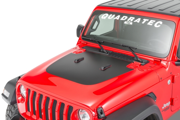 Motorhauben Aufkleber Jeep Wrangler JL 18- Quadratec 13135 1500 Premium Vinyl Hood Blackout Decal for 18- Jeep Wrangler JL