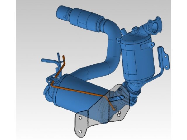 Dieseltube Partikelfilterleitung Jeep Wrangler JK 07- für 2,8L CRD