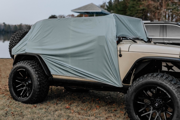 Pavillon Zelt Fahrzeugzelt Jeep Wrangler JK JL 07- My Wet Willy MWW143G Jeep Tailgate Tent and Rain Cover for 07- Jeep Wrangler 