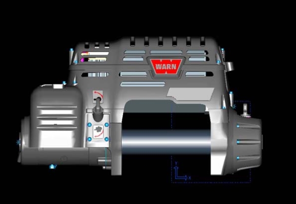 Seilwinde WARN POWERPLANT HD 12V 5.400 KG Zugkraft mit Kompressor WARN 1-71800 HD, 12V 5.400 KG PULLING CAPACITY