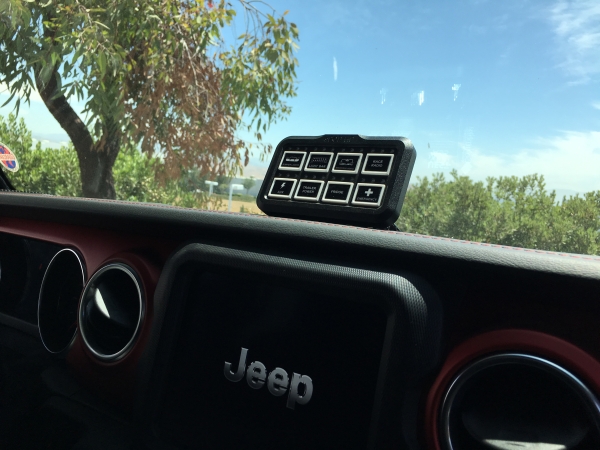 Schalterpanel Jeep Wrangler JL 2018- Spod Bantam HD Panel for JL / JT 8-Circuit / SP-BX-HD-JL