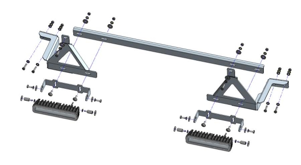 Scheinwerfer - Set für MITSUBISHI L200 19- inkl. 2 Stück OSRAM SX180-SP 35-T7400150