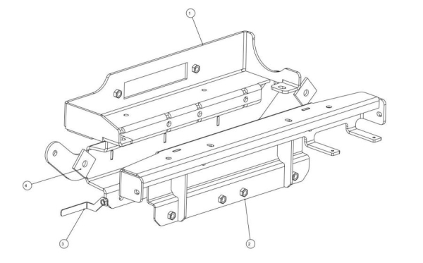 Seilwinden Set VW Amarok mit WARN Zeon 8   16-5380-PREM