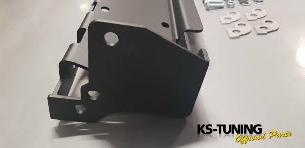 Seilwindeneinbauplatte Windenmontageplatte für Frontstoßstange NSR EURO Jeep Wrangler JK ab 07 18 by KS