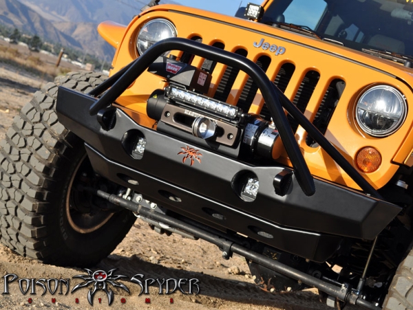 Frontstoßstange Seilwindenstoßstange MID Brawler vorne Jeep Wrangler JK 07-17 Poison Spyder